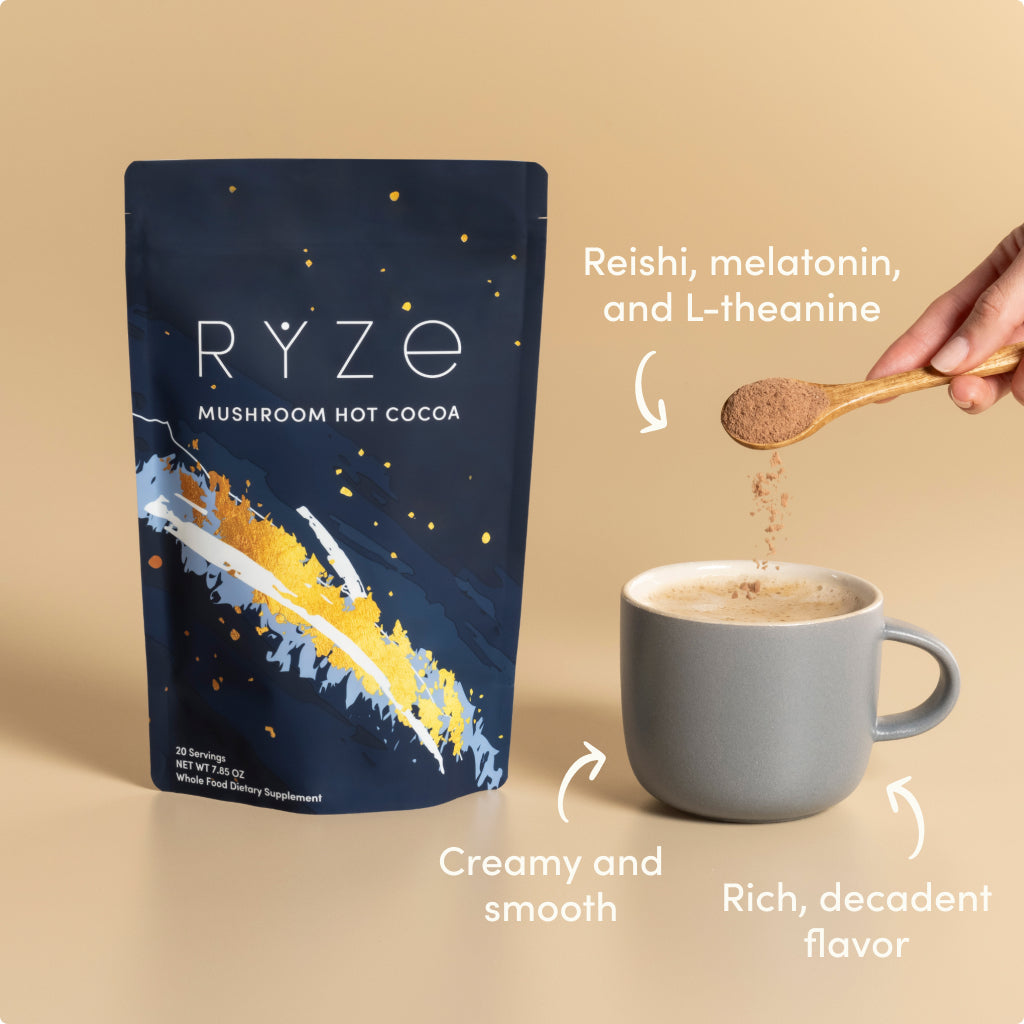 RYZE Nighttime Mushroom Cocoa Starter Bag S9
