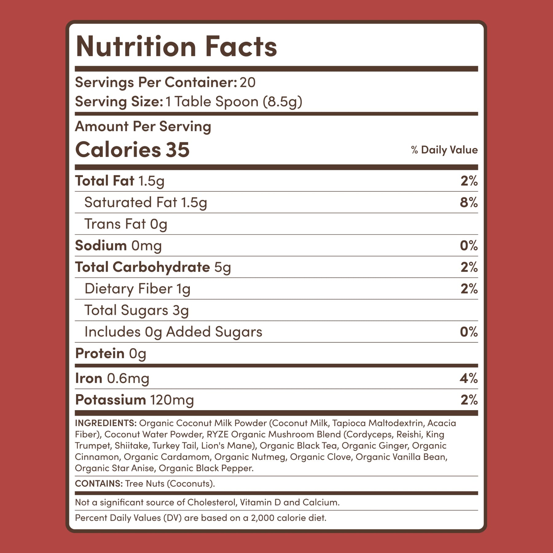 Mushroom Chai (20 Servings) D7