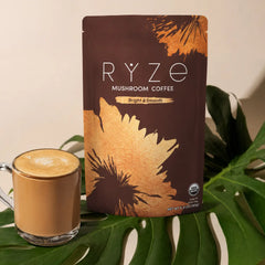RYZE Mushroom Coffee — Organic Instant Coffee with Cordyceps & Reishi, 30 Servings D2