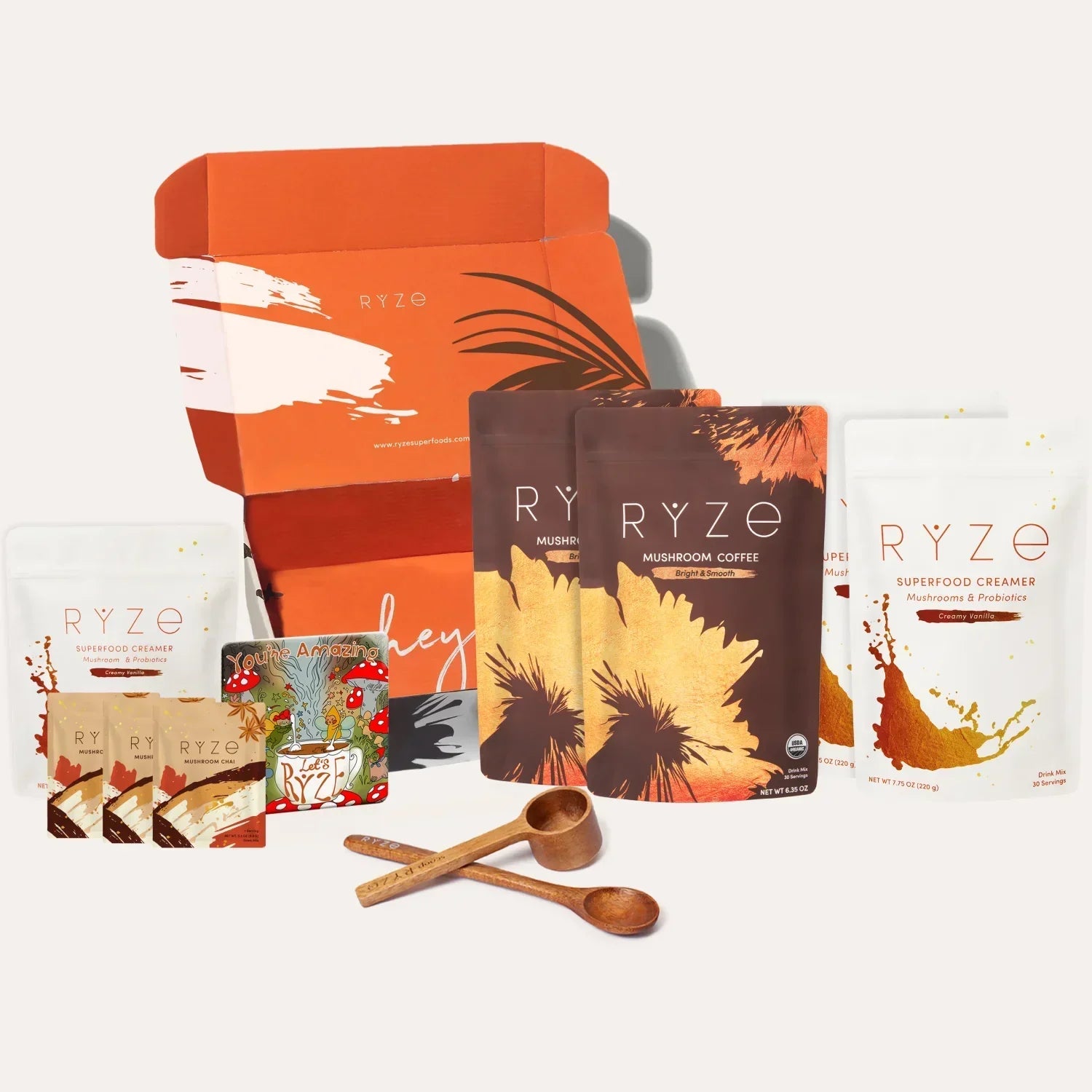RYZE Lovers Gift Set: 2 Coffees + 2 Creamers X1