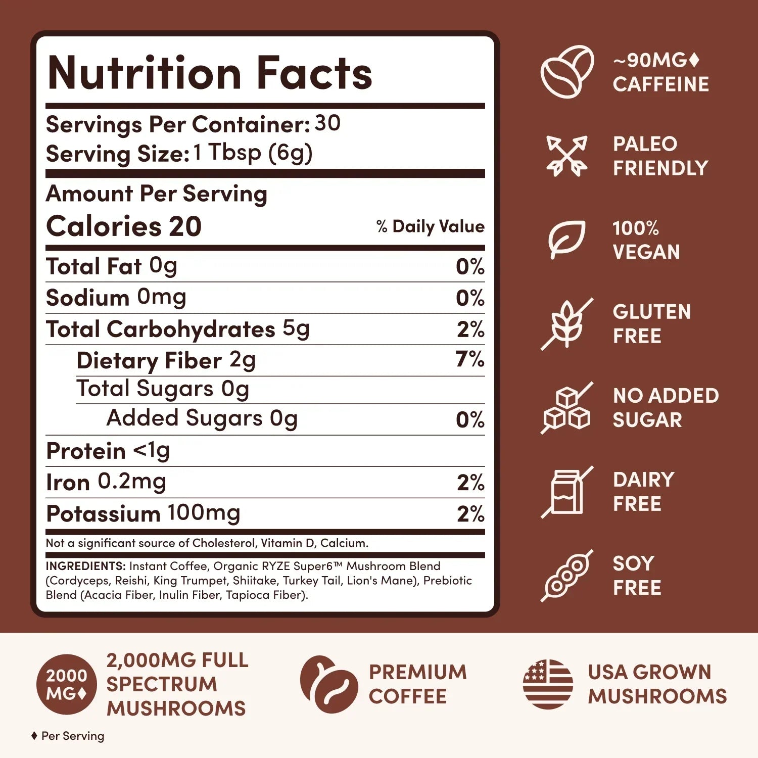 Mushroom Coffee Dark Roast Starter Kit (60 servings) E5