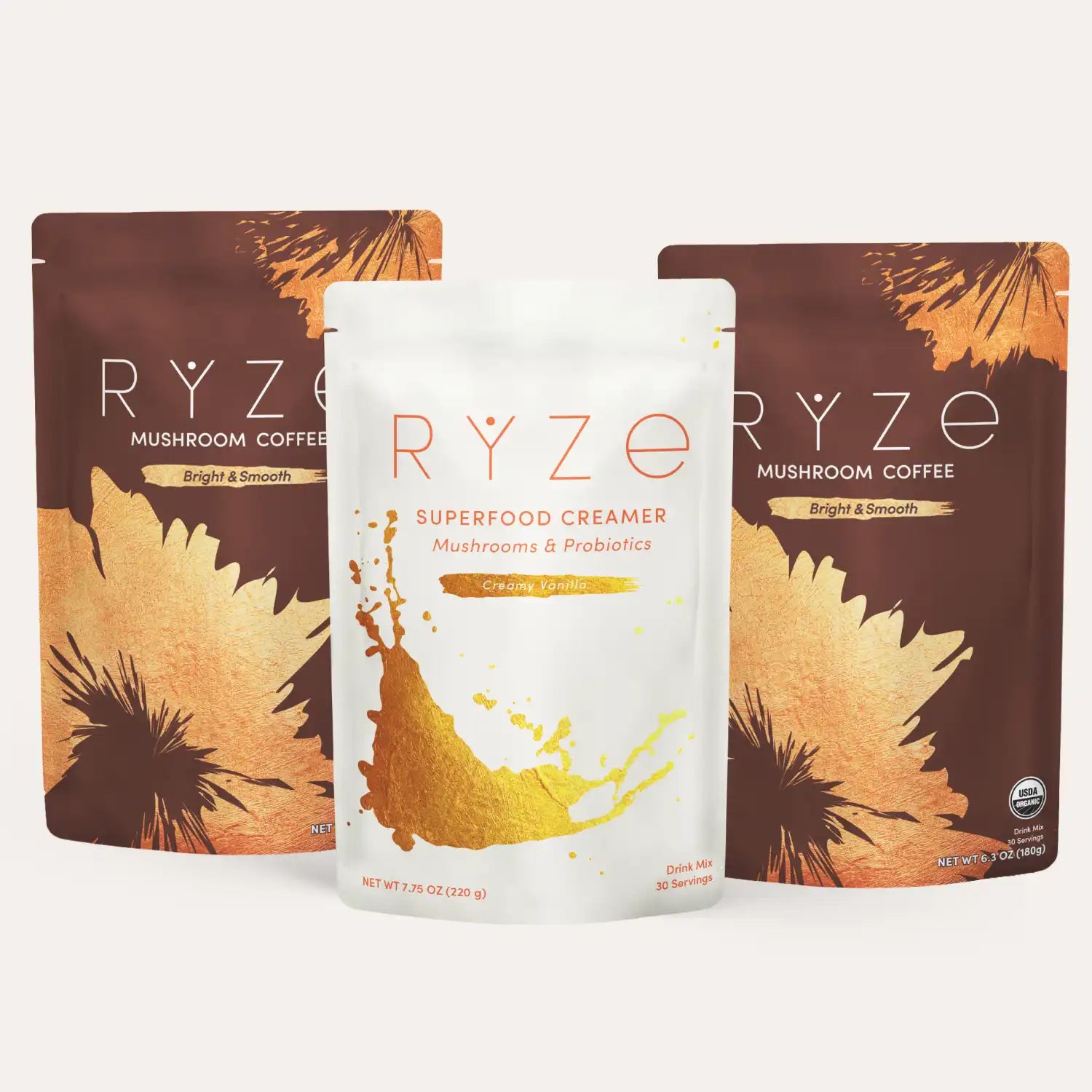 RYZE Starter Gift Set (2 Coffees + 1 Creamer) E6