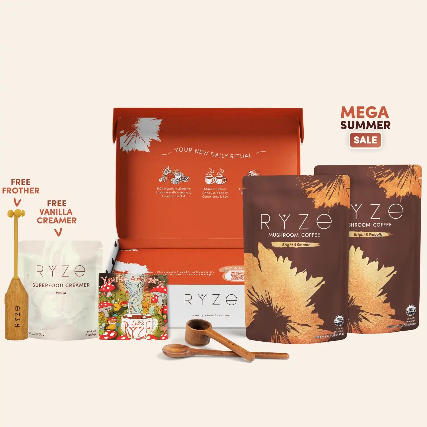 Mushroom Coffee Starter Kit (60 servings) D1