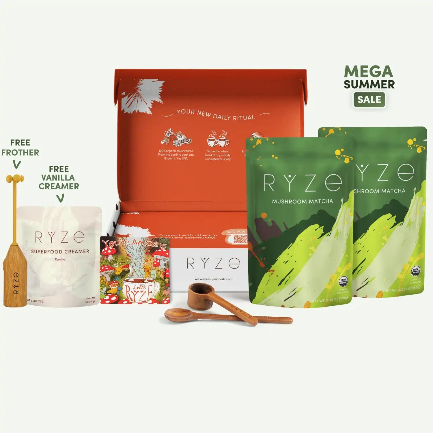 Mushroom Matcha Starter Kit (60 Servings) U1