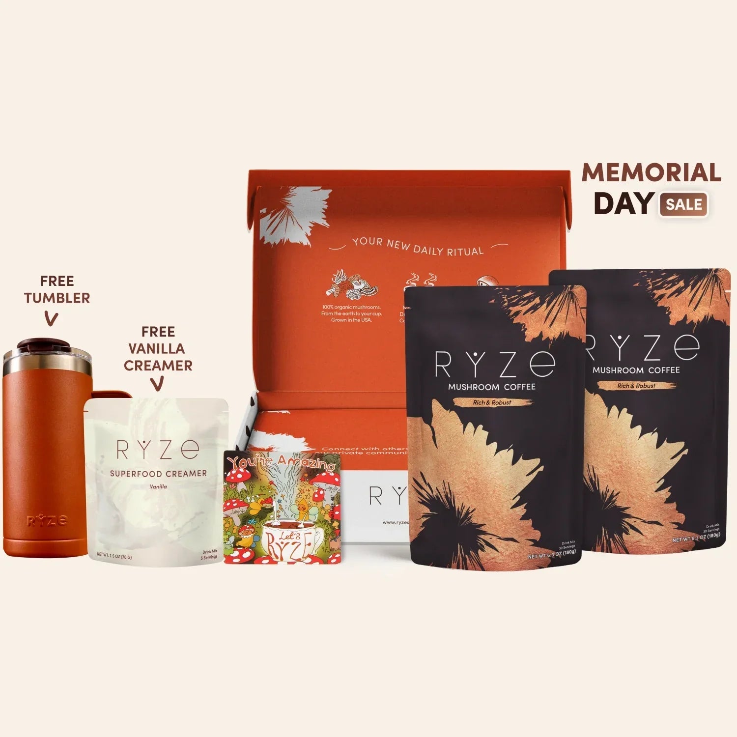 Mushroom Coffee Dark Roast Starter Kit 60 Serving Z3