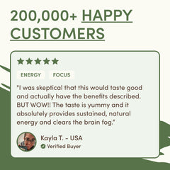 RYZE Mushroom Matcha — Organic Instant Matcha Latte with Lion's Mane & King Trumpet, 30 Servings B1