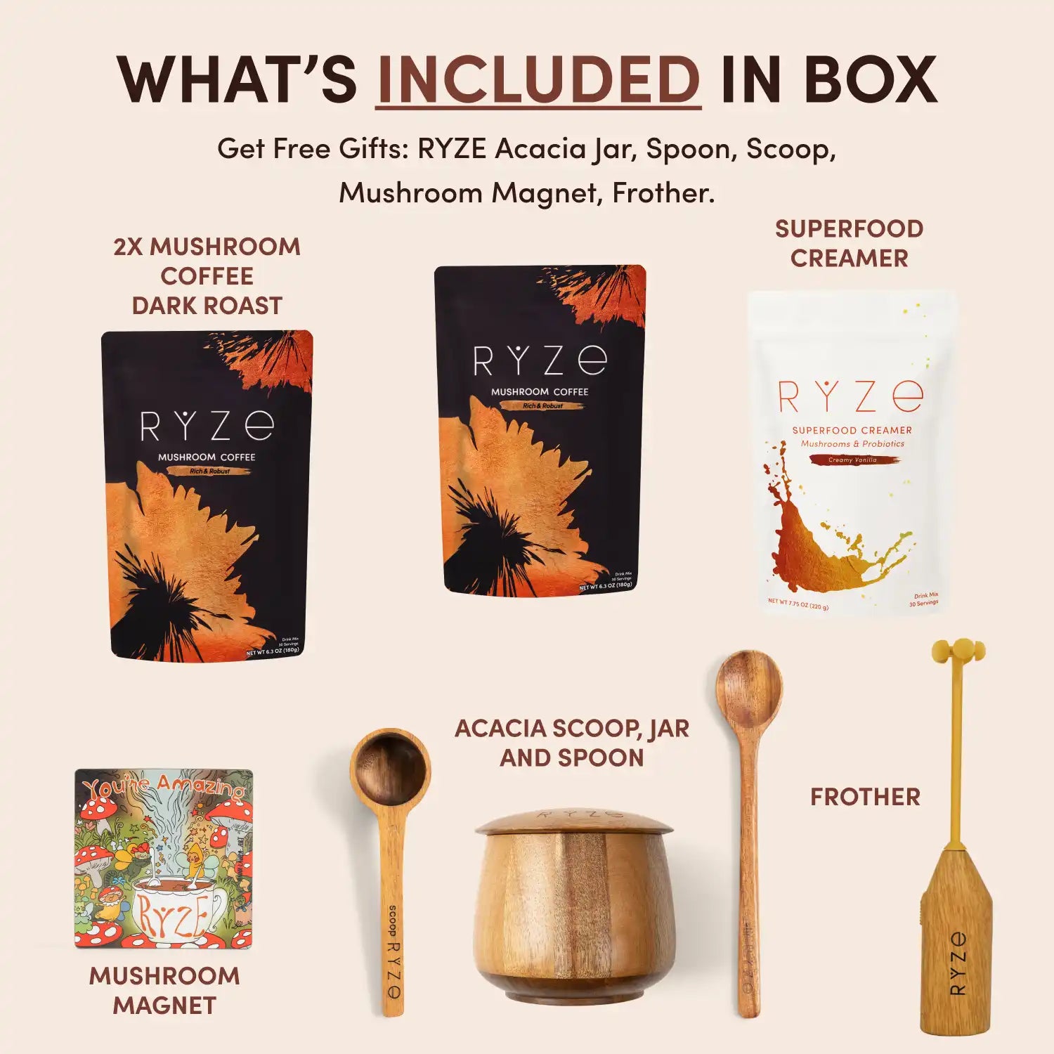 Mushroom Coffee Ritual Set M5