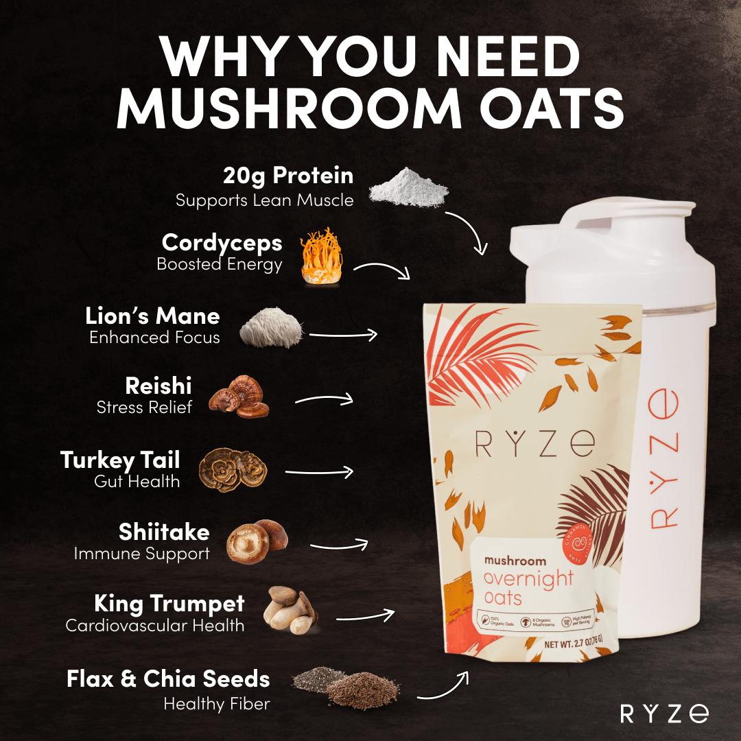 Mushroom Overnight Oats Pack (28 Servings) M7