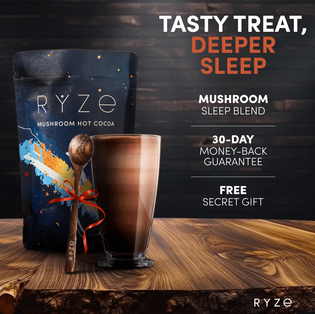 RYZE Hot Cocoa - with 6 Sleep Superfoods to Help Fall Asleep and Stay Asleep A9