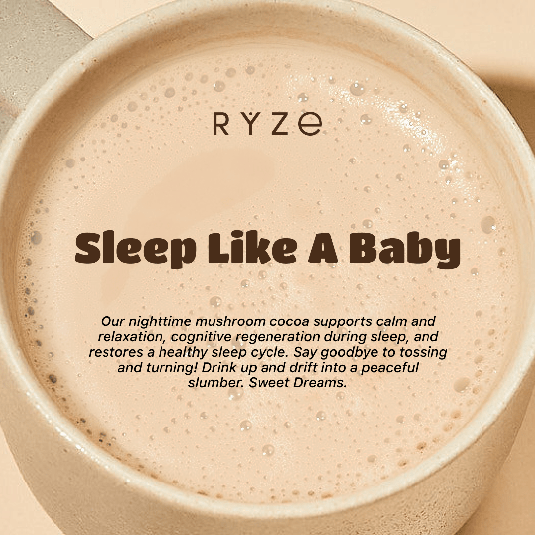 RYZE Hot Cocoa - with 6 Sleep Superfoods to Help Fall Asleep and Stay Asleep A9