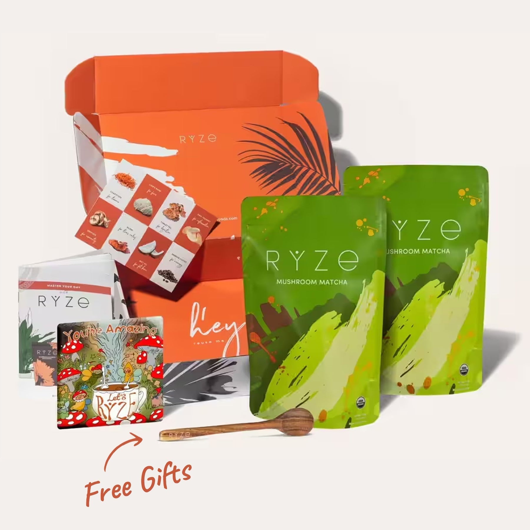 RYZE Organic Mushroom Matcha Starter Kit (60 servings) Z6