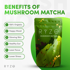 RYZE Organic Mushroom Matcha Starter Kit (60 servings) Z6